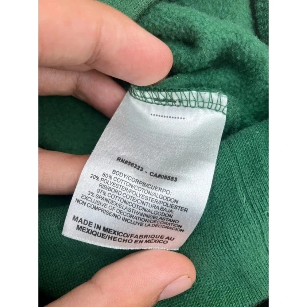 Vintage Y2K Nike Center Swoosh Hoodie Green Pullover Sweatshirt Men Lg 25